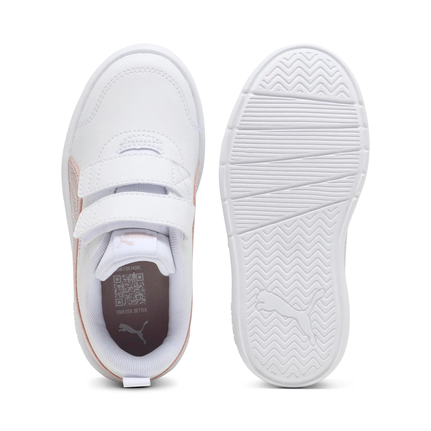 Puma Courtflex V3 Glitz V PS sneakers 27.5 EU rosa