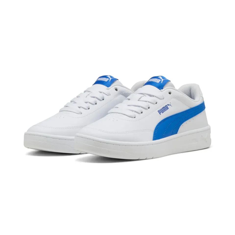 Puma Court Classic Clean Jr scarpe bianco-blu bimbo