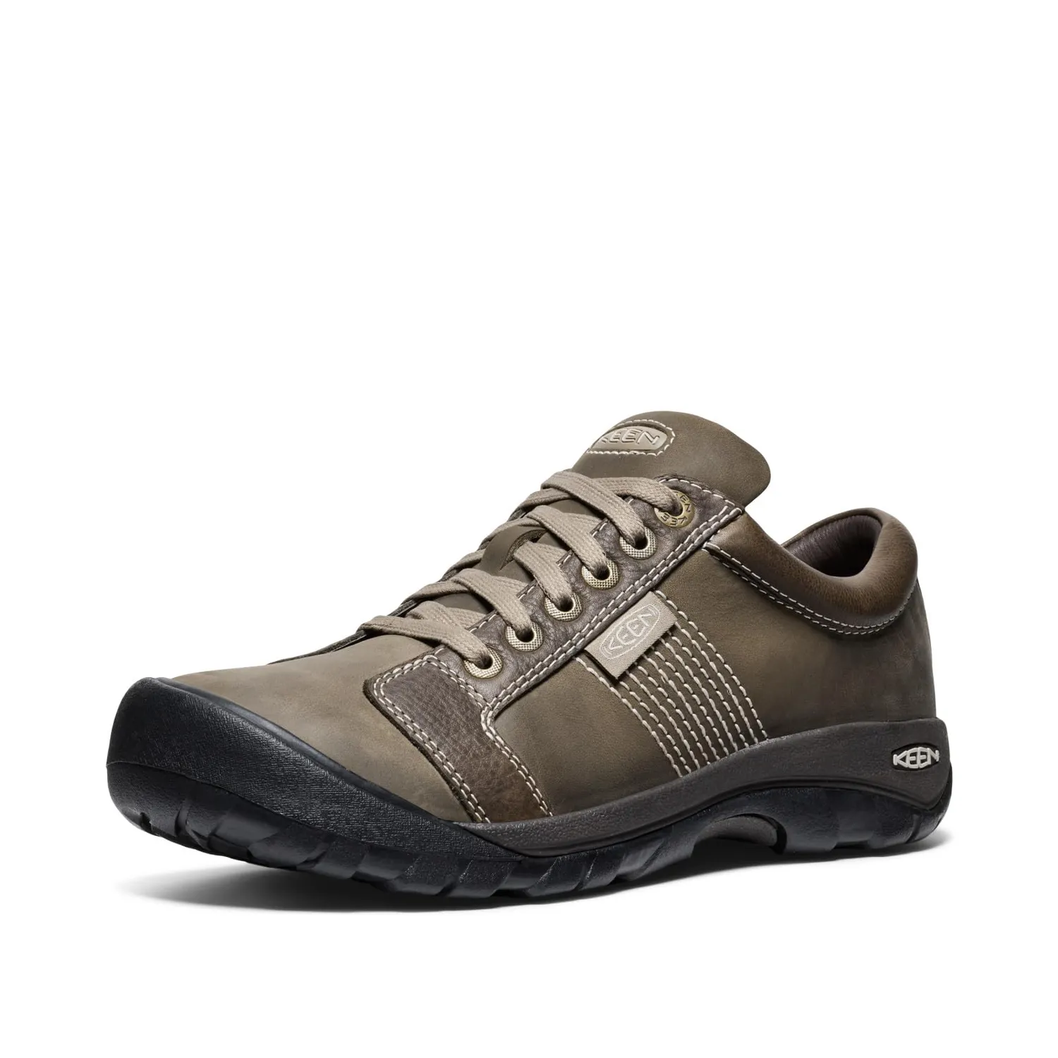 Keen Austin oxford uomo cioccolato marrone in pelle idrorepellente
