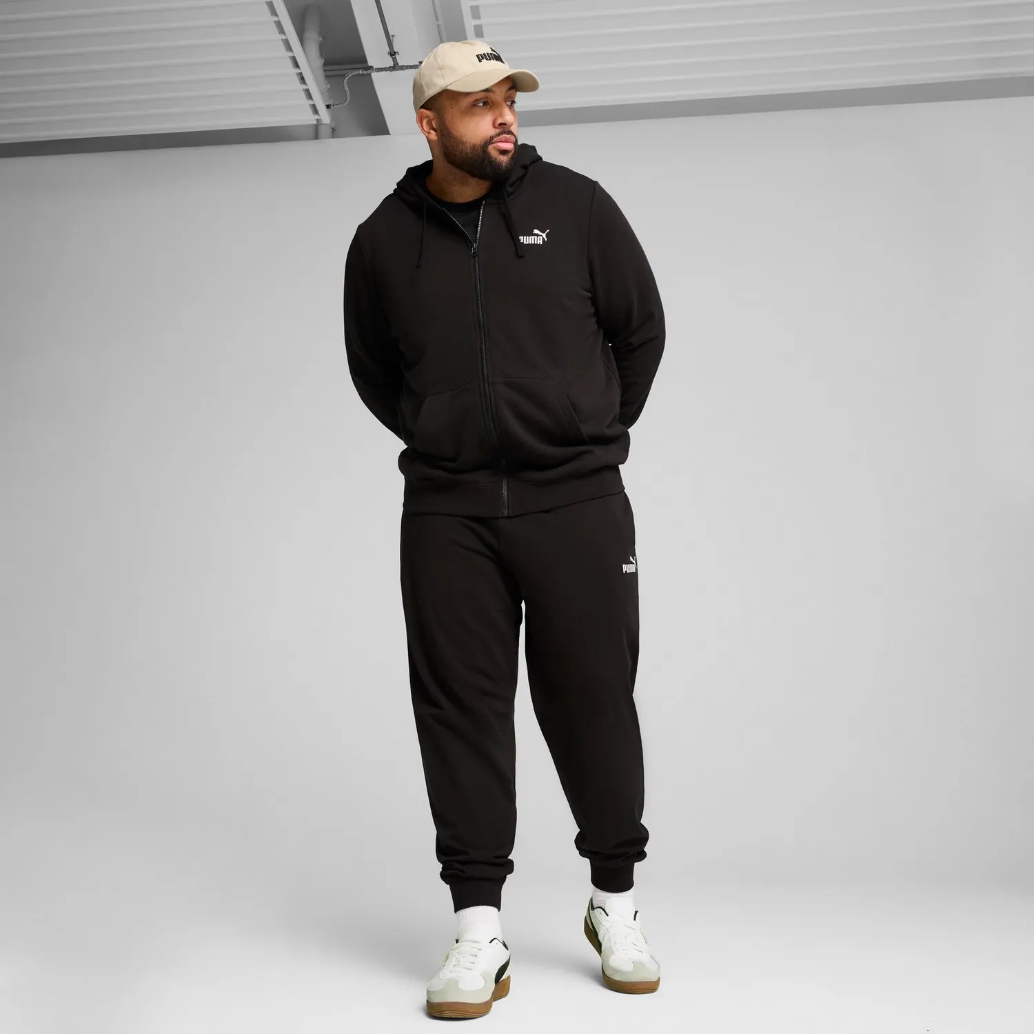 Puma Ess No.1 Logo felpa zip uomo S con cappuccio