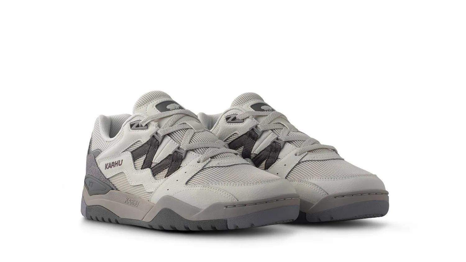 Karhu Fusion XT Blanc Dark Gull Gray scarpe suede