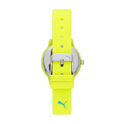 PUMA P6001 orologio donna silicone giallo 32mm argento