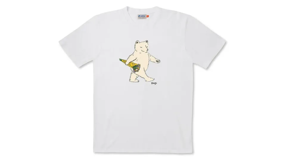 Karhu x Edith Young t-shirt Bright White floreale