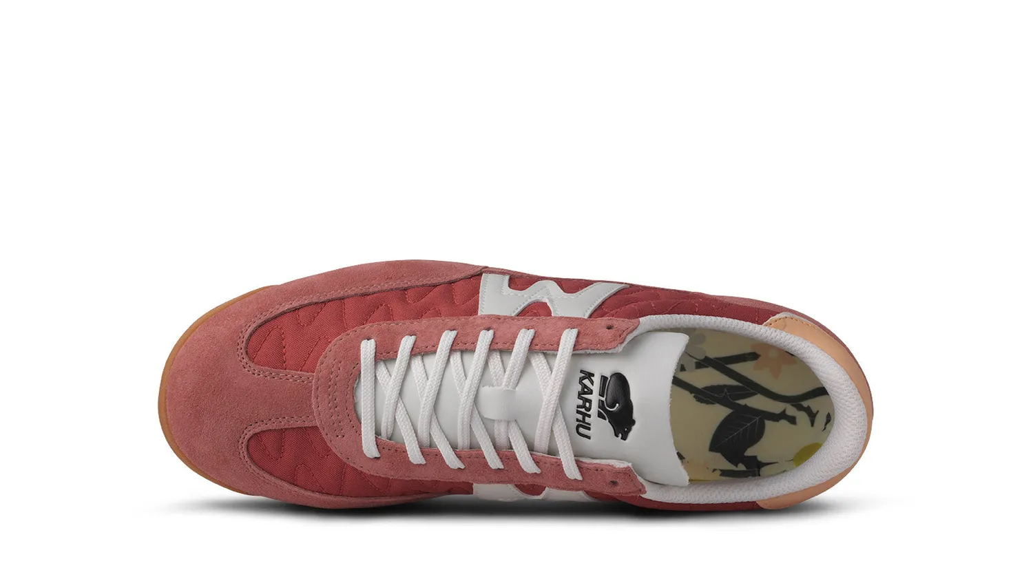 Karhu Mestari 76 sneakers Light Mahogany Blanc de Blanc ricamate