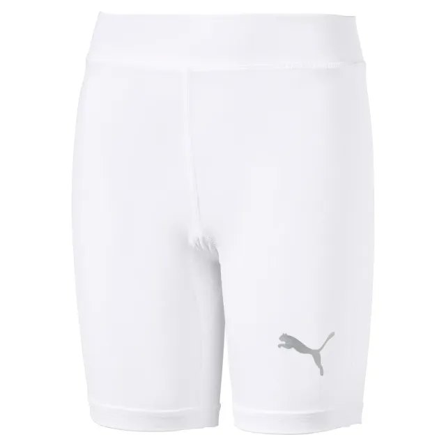 Puma Liga Baselayer pantaloncini termici bimbo bianchi 128
