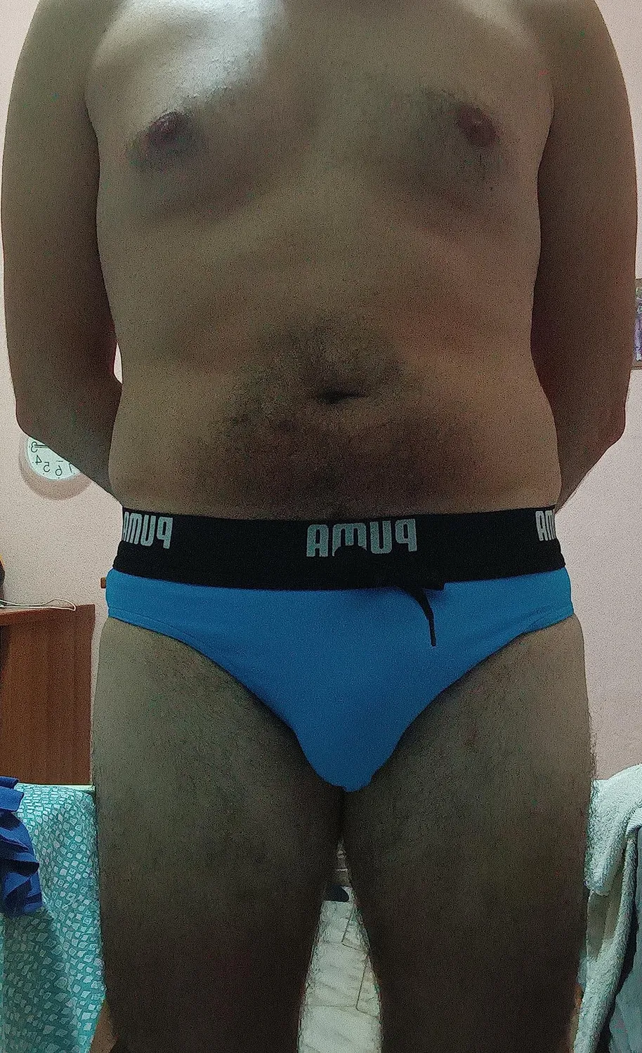 PUMA costume slip uomo cloro resistente blu