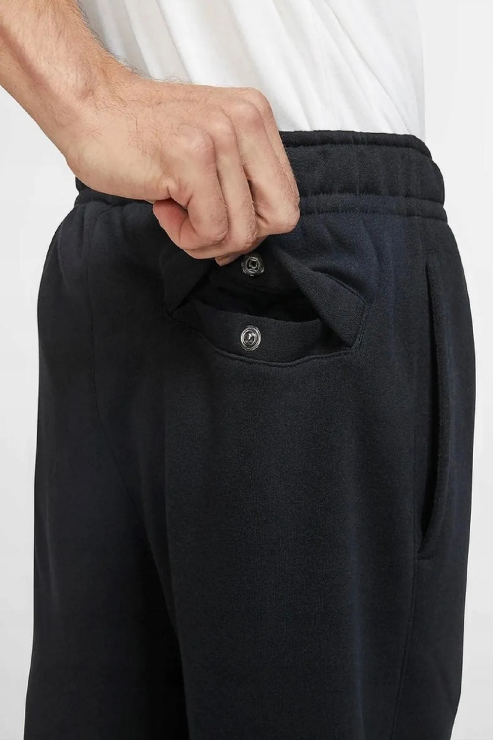 Nike Club Swoosh pantaloni tuta uomo pile grigi