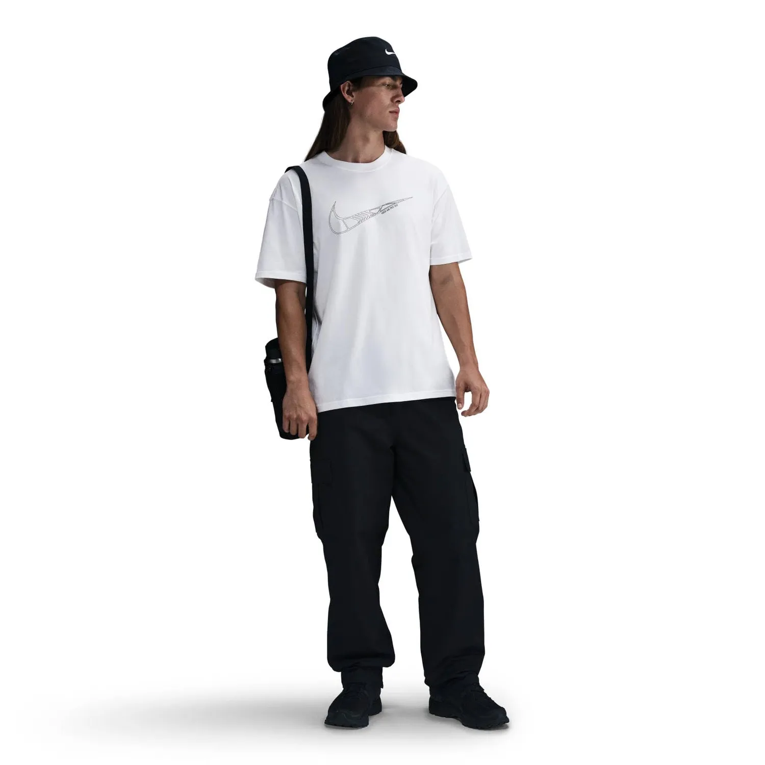 Nike Sportswear NSW Tee t-shirt uomo S nero cotone