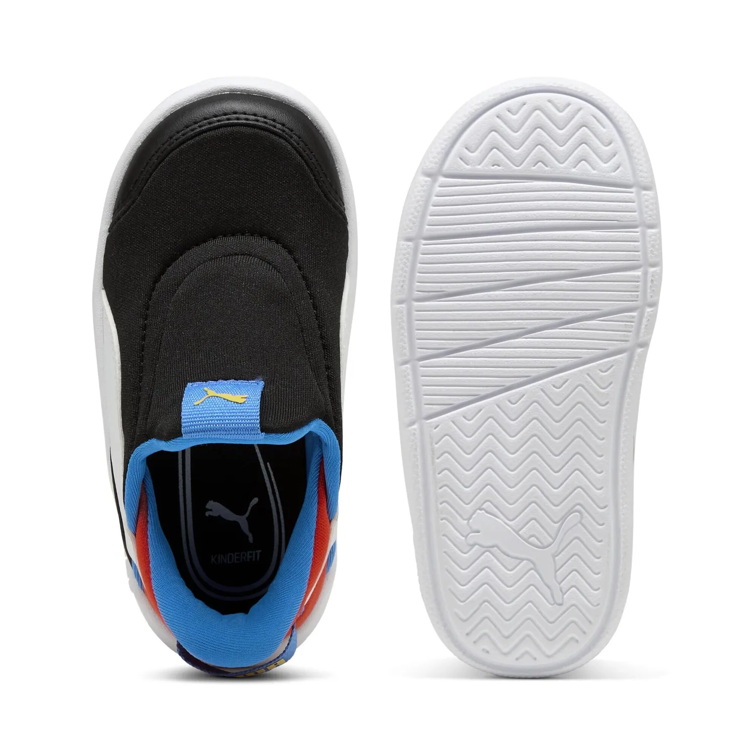 Puma Courtflex V3 Sliptech scarpe bimbo 0-24 nera