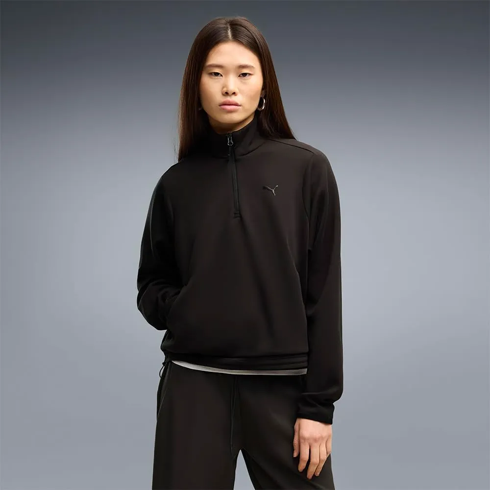 PUMA Pumatech Sense Half-Zip Felpa Unisex nera