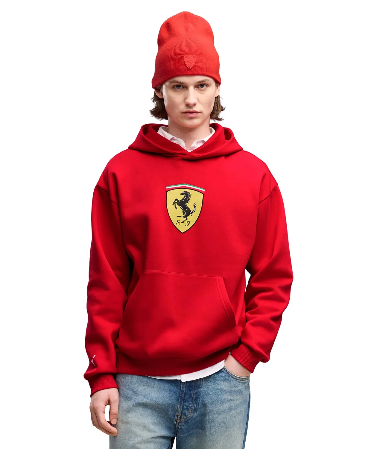 Puma Ferrari Colored Shield FL 2026 felpa uomo XL nera