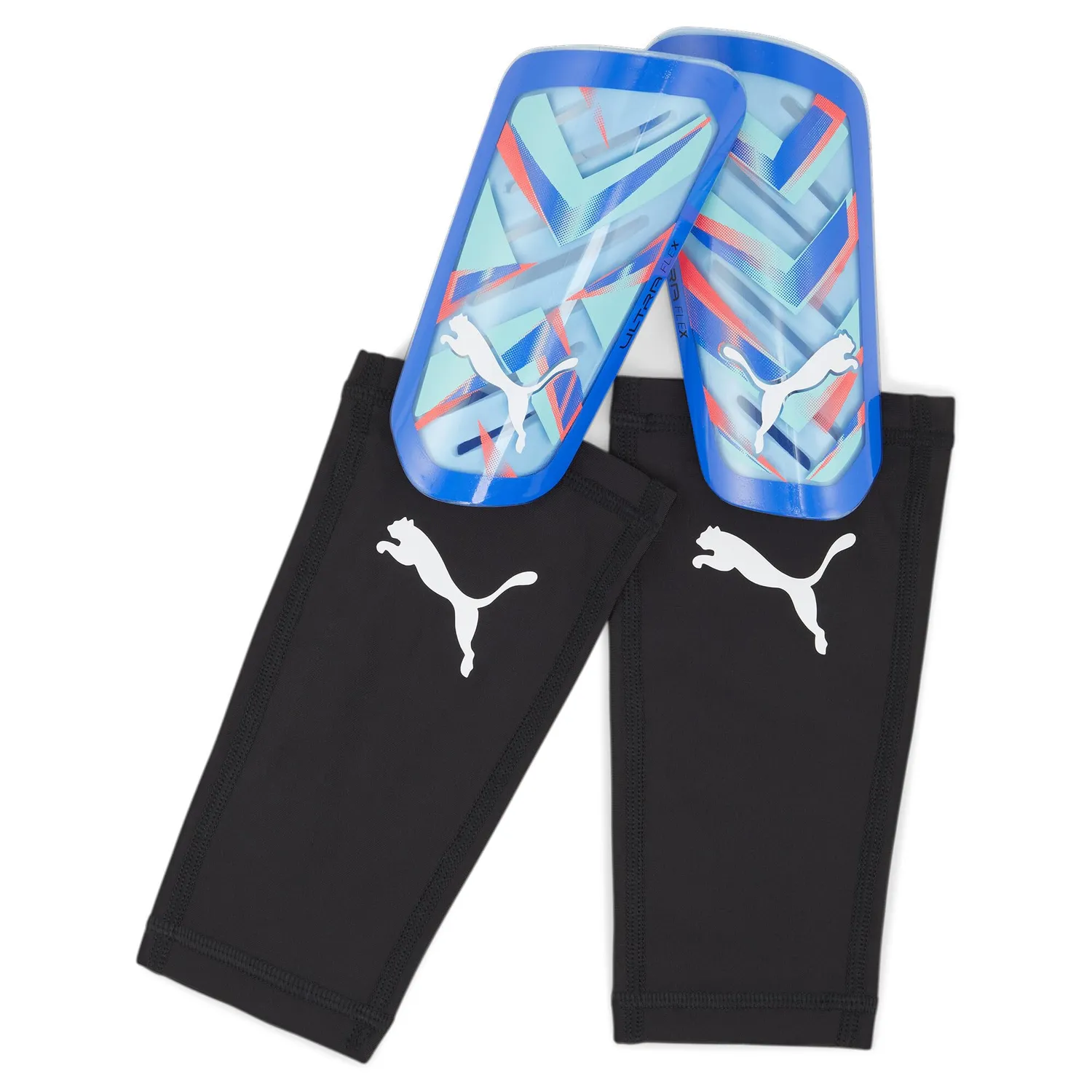 Puma Ultra Flex Sleeve parastinchi nero-argento TPU