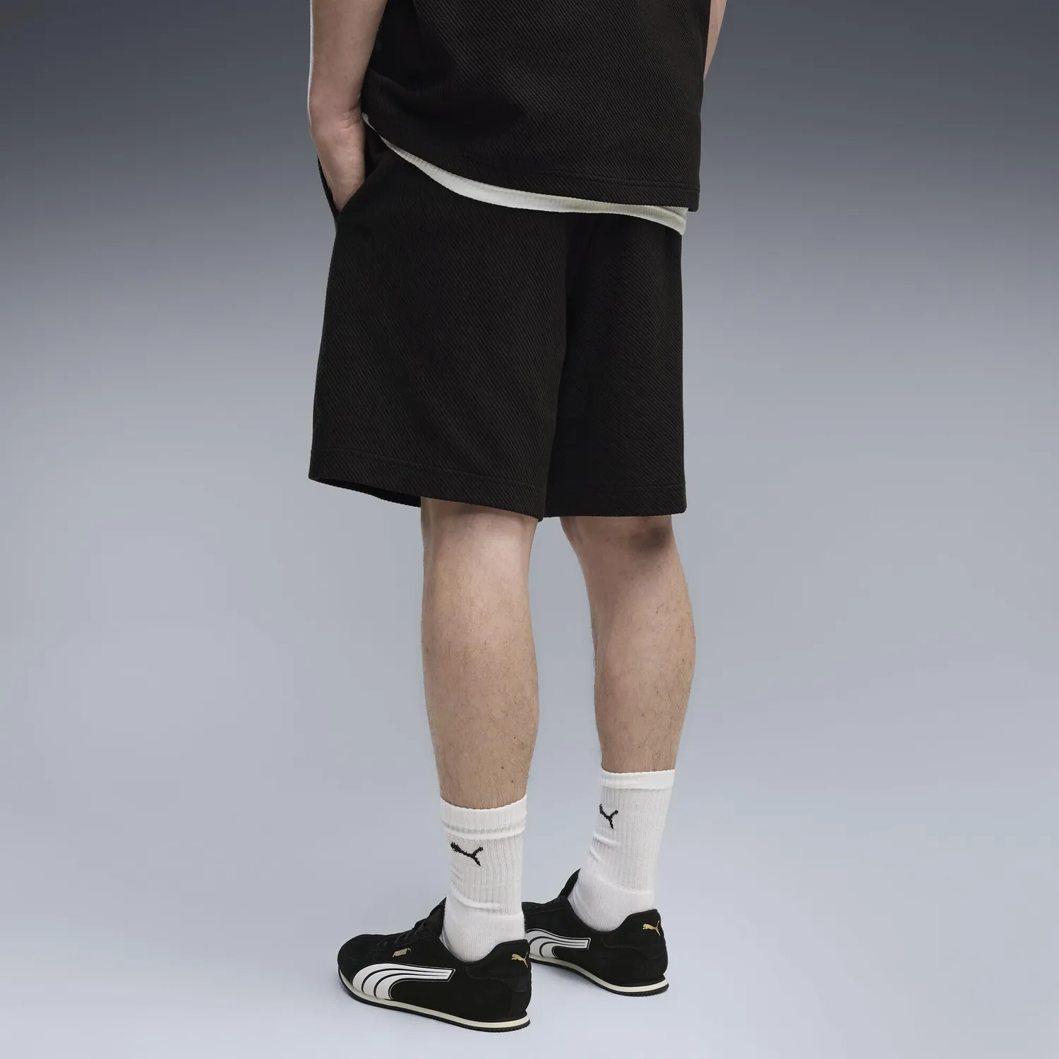 Puma Ess Elevated Relaxed Material Shorts 8'' pantaloncini uomo morbidi