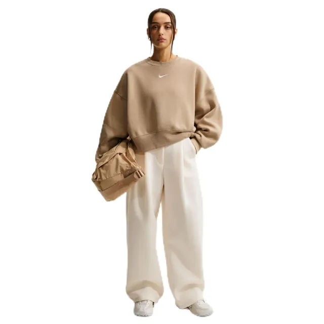 Nike Phoenix Fleece felpa donna girocollo oversize morbida