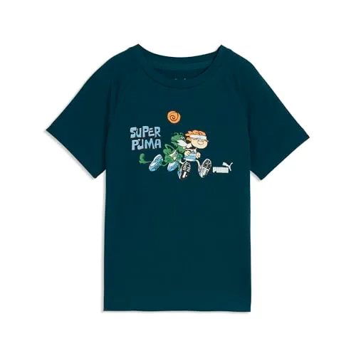 Puma Super Puma Tee maglietta bambino Midnight Petrol