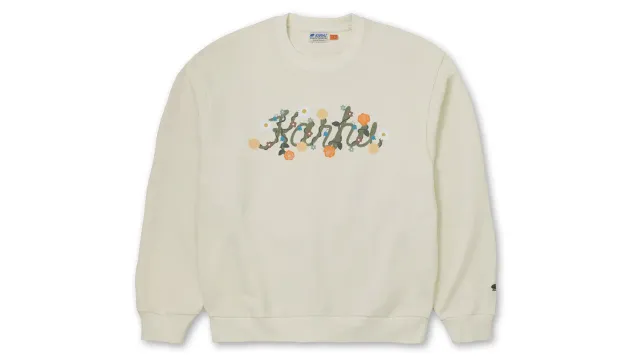 Karhu Flower Logo Sweatshirt felpa Icicle Tea cotone
