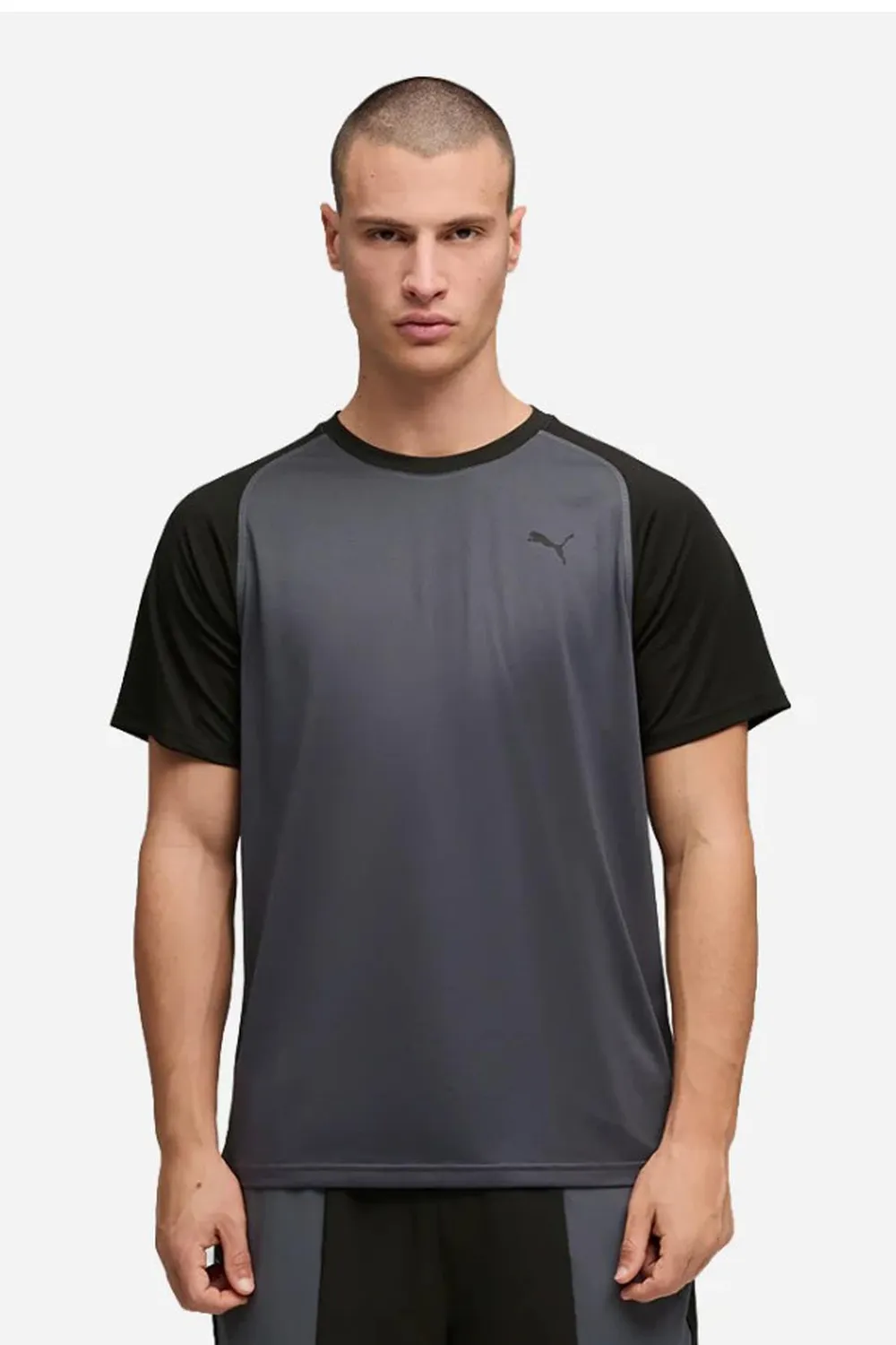 Puma Pwrtrain Fabric Mix Tee maglietta uomo nero