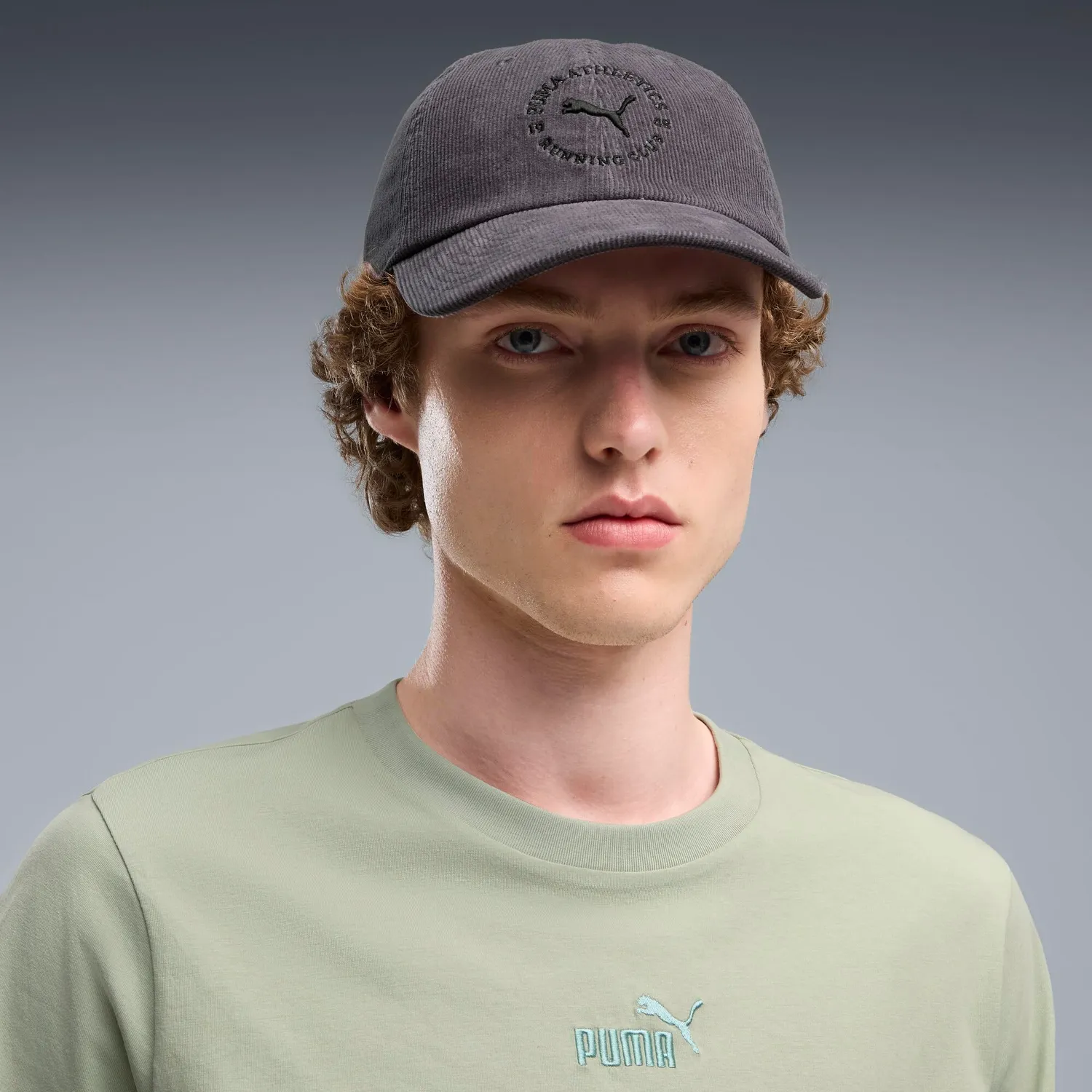 Puma Premium ESS Corduroy Dad Cap cappellino grigio