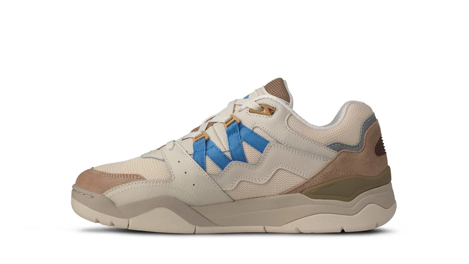 Karhu Fusion XT sneakers Warm Taupe Azure Blue camoscio