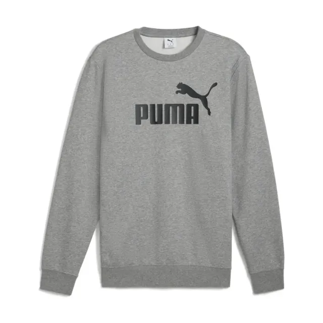 PUMA ESS No.1 Logo Crew felpa uomo grigia S