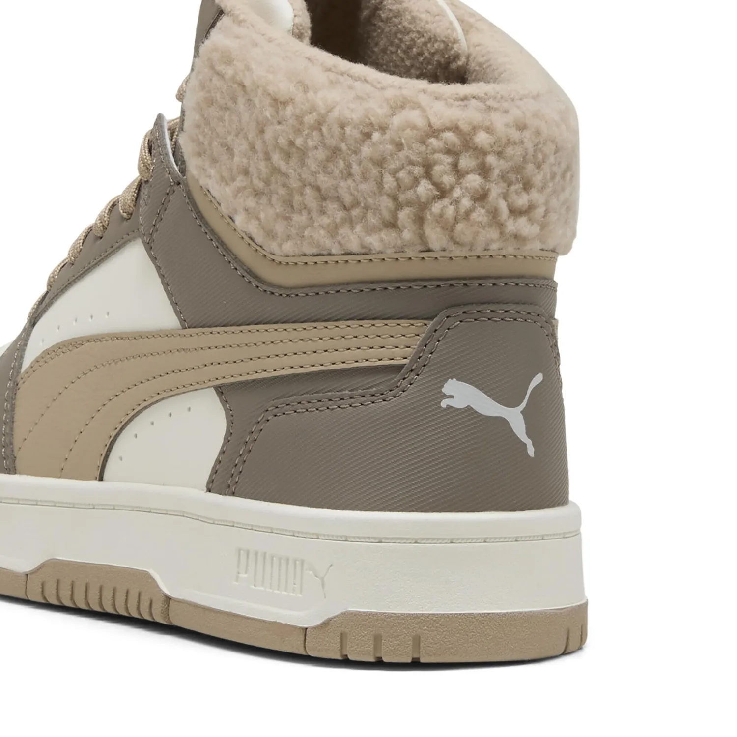 Puma Rebound Slam Mid Cozy Jr sneakers grigie alte