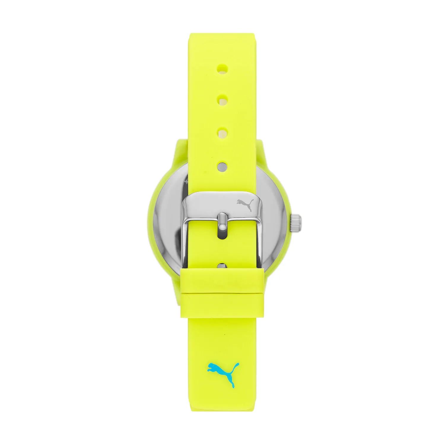 PUMA P6001 orologio donna silicone giallo 32mm argento