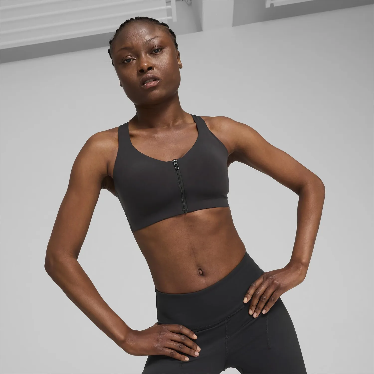 Puma PWR Shapeluxe Bra top sportivo donna nero