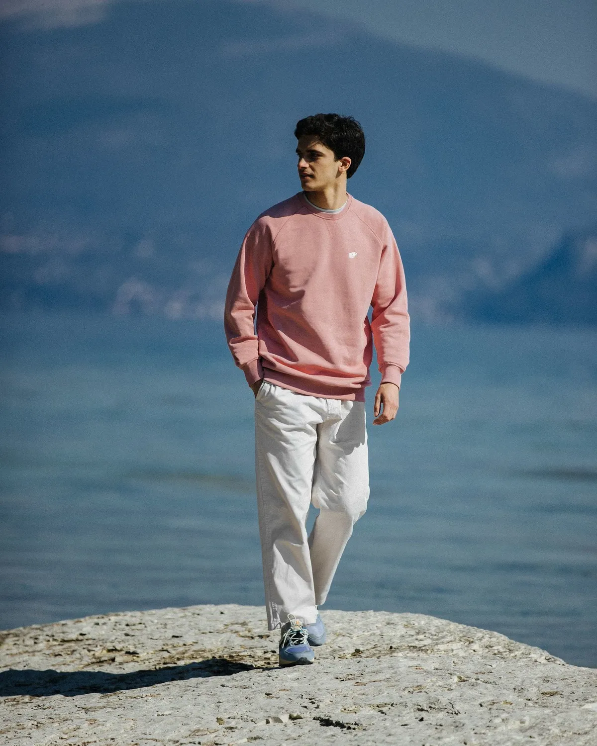 Karhu Classic Chest Logo felpa cotone rosa 400 g