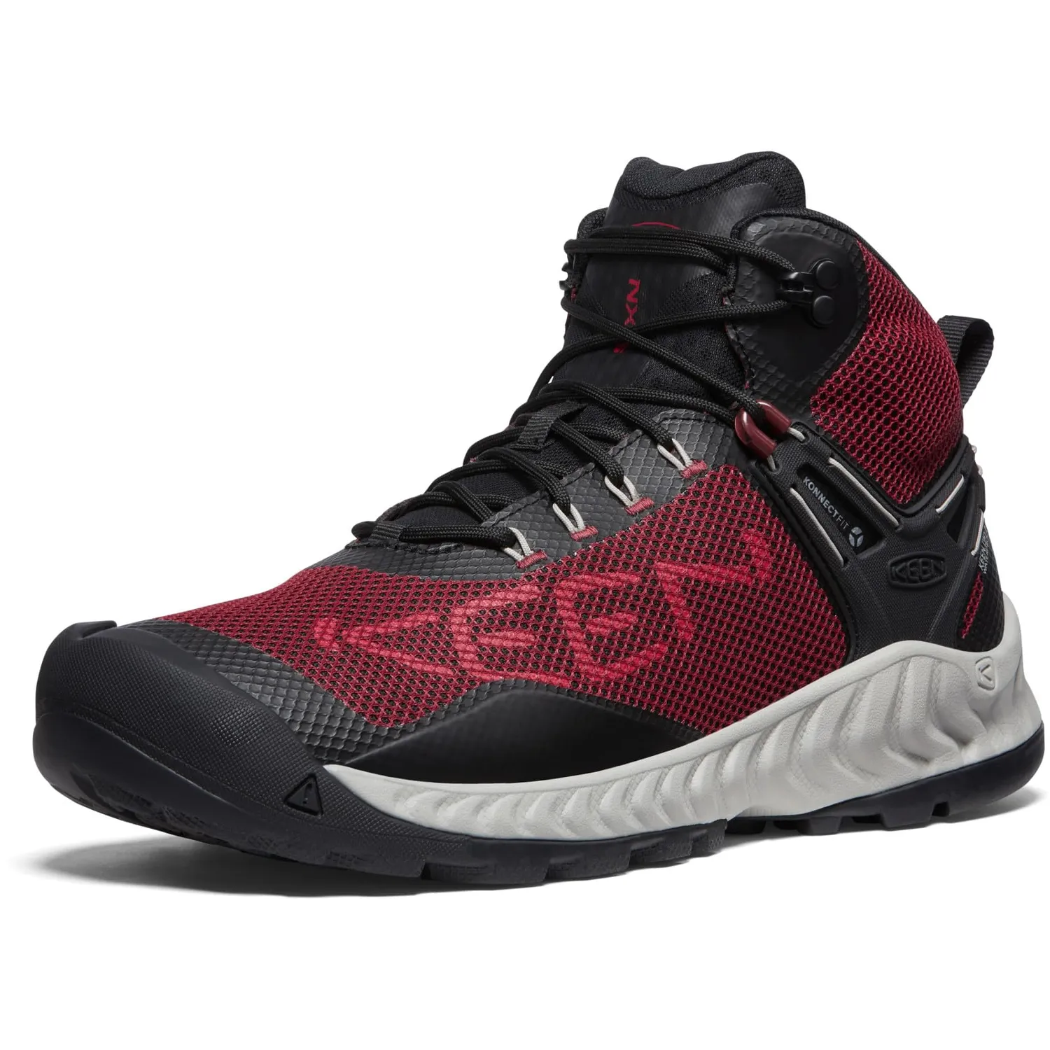 KEEN Nxis Evo Mid Waterproof scarponi uomo Triple Black