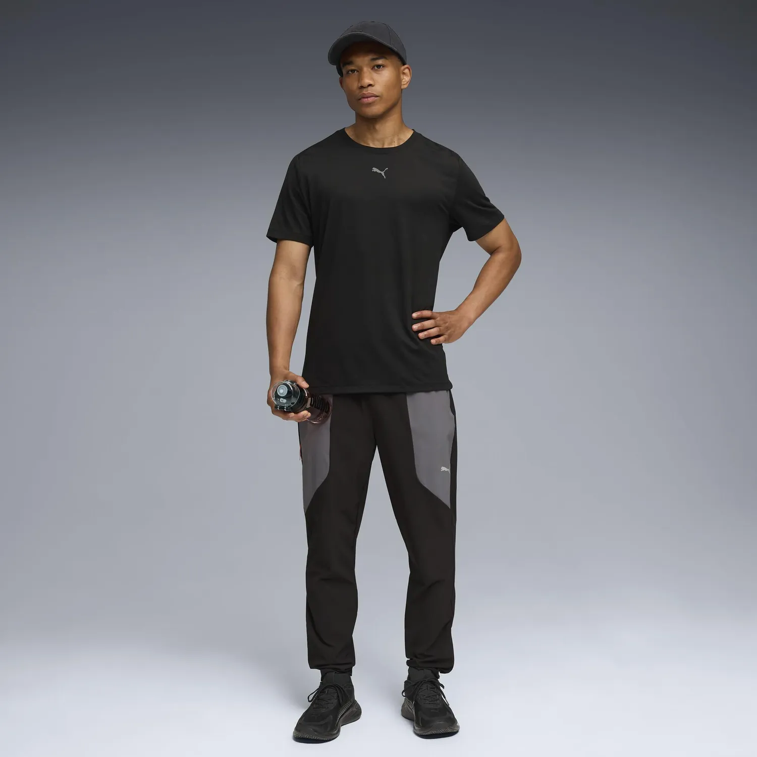 Puma Cloudspun maglietta training nera uomo traspirante