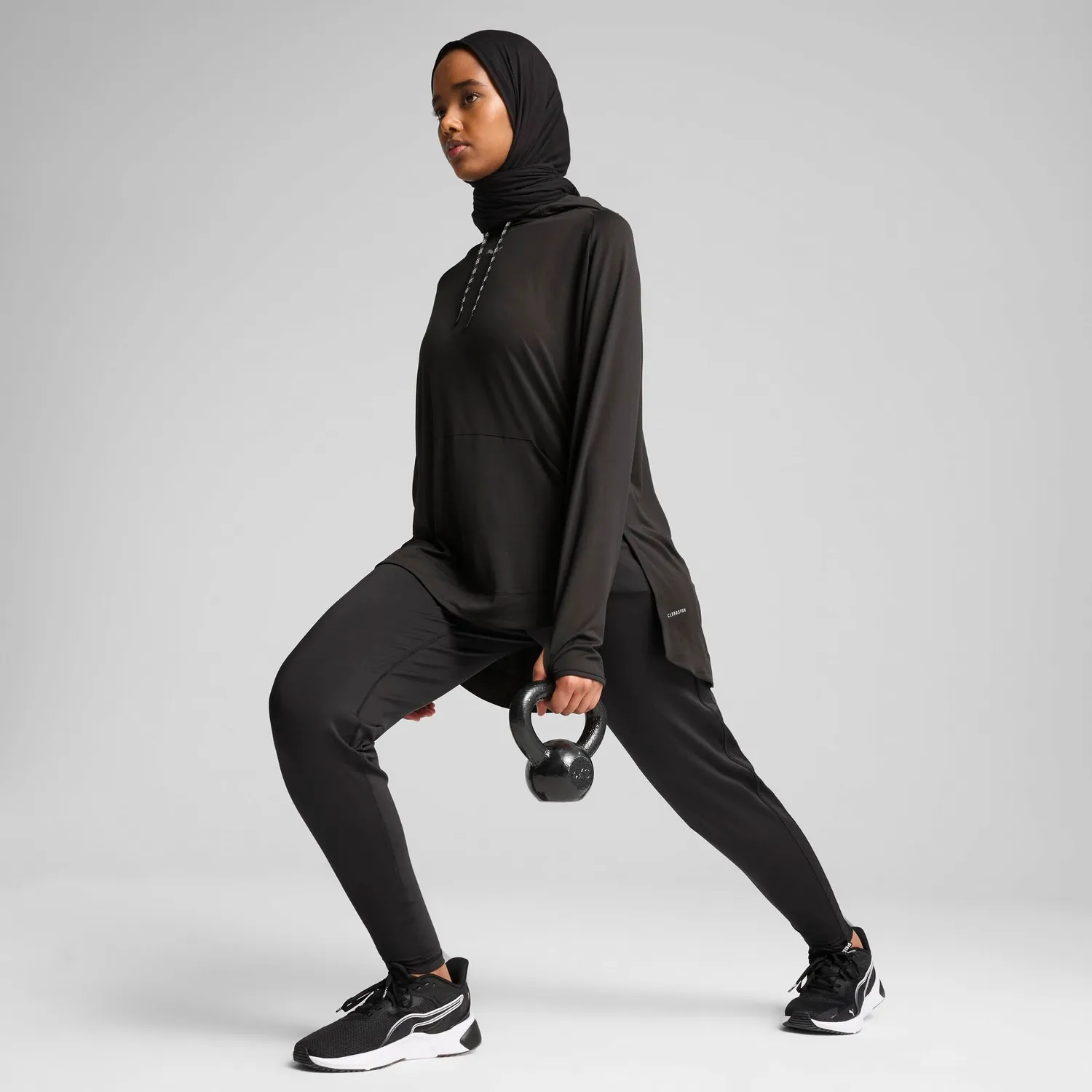 PUMA Modest Hoodie felpa donna cappuccio rosa poliestere