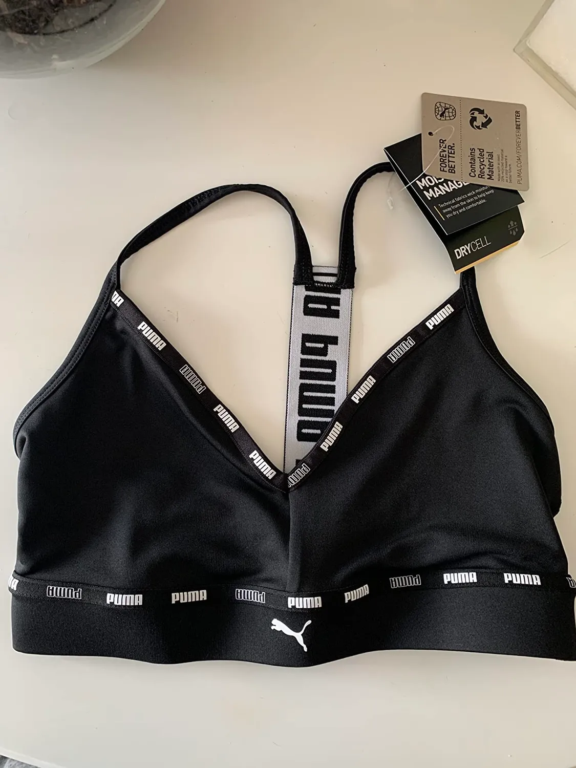 Puma Strong Strappy reggiseno sportivo donna nero basso impatto