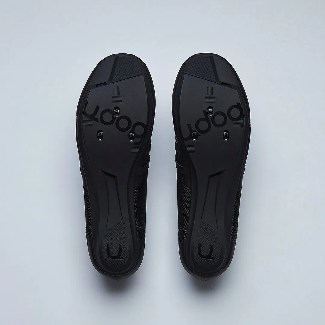 Udog Tensione Pure Black scarpe strada 3 fori