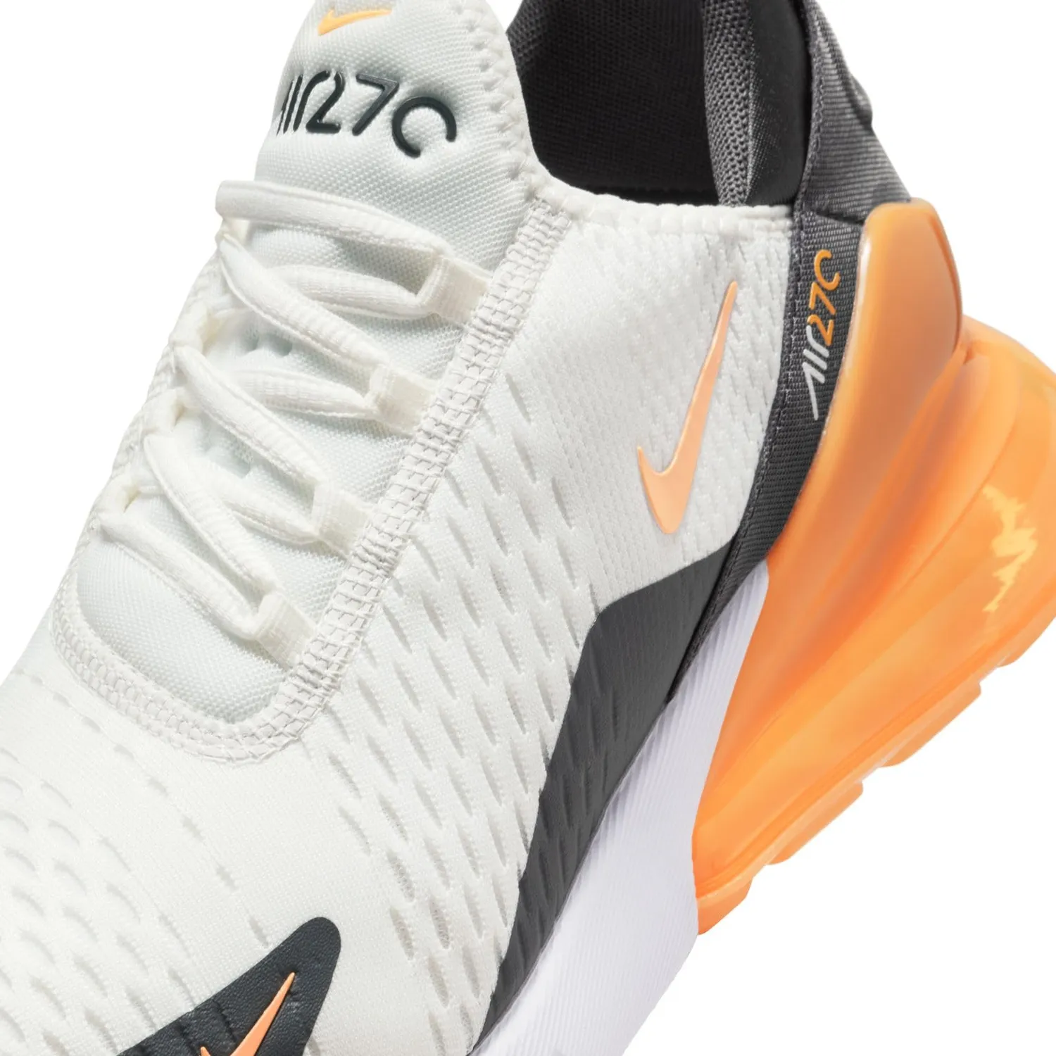Nike Air Max 270 scarpe uomo bianco arancio 43 EU
