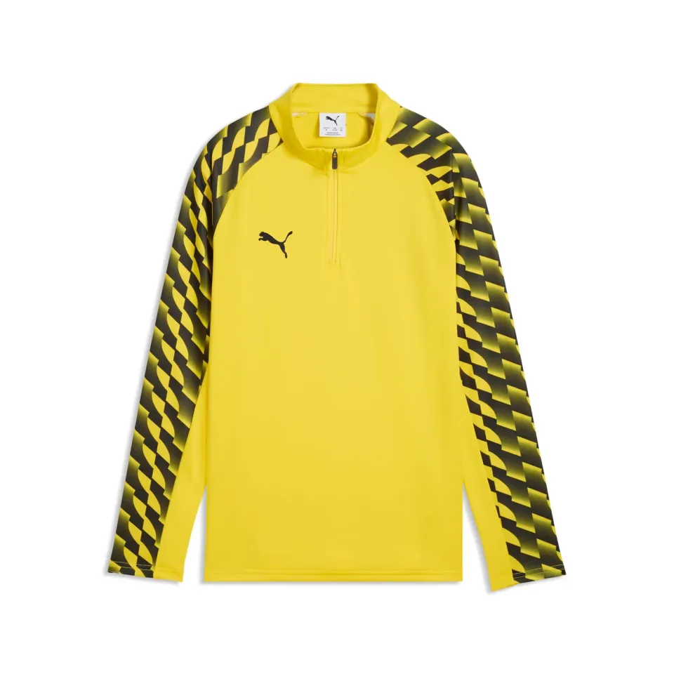 PUMA TeamLIGA26 Training 1/4 Zip Top Jr felpa Faster Yellow calcio