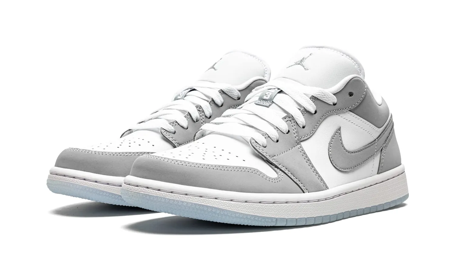 Nike Air Jordan 1 sneaker basse donna bianco grigio