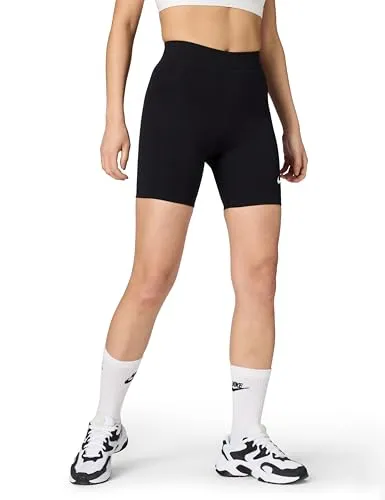 Nike NSW Classics HR 8in Pantaloncini Donna M neri elasticizzati