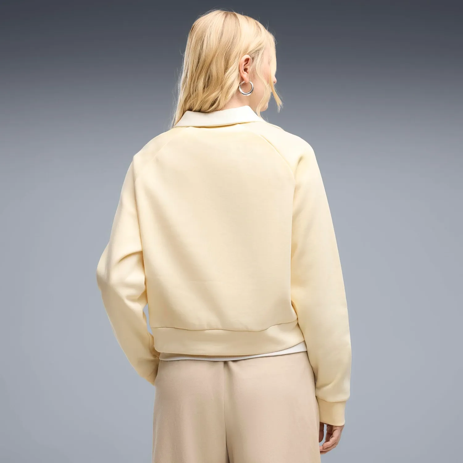 Puma Class Relaxed polo donna maniche lunghe Buttercream