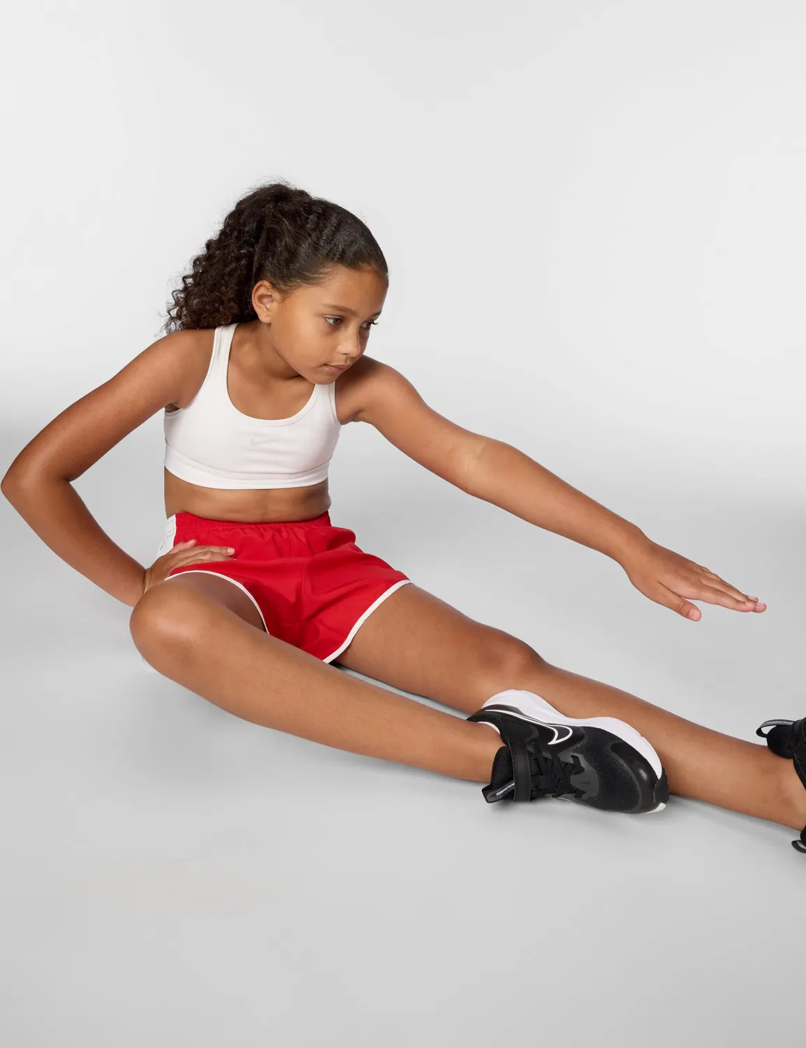 Nike Swoosh Bra Sportivo Bambina Bianco Traspirante