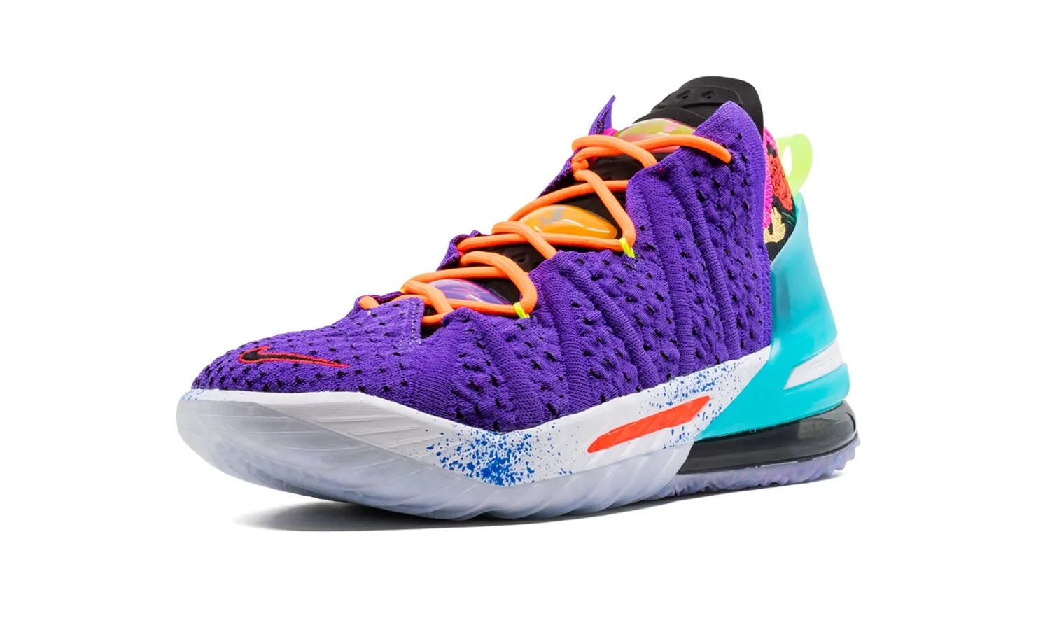 Nike LeBron 18 Scarpe Basket 45 EU Viola Multicolore