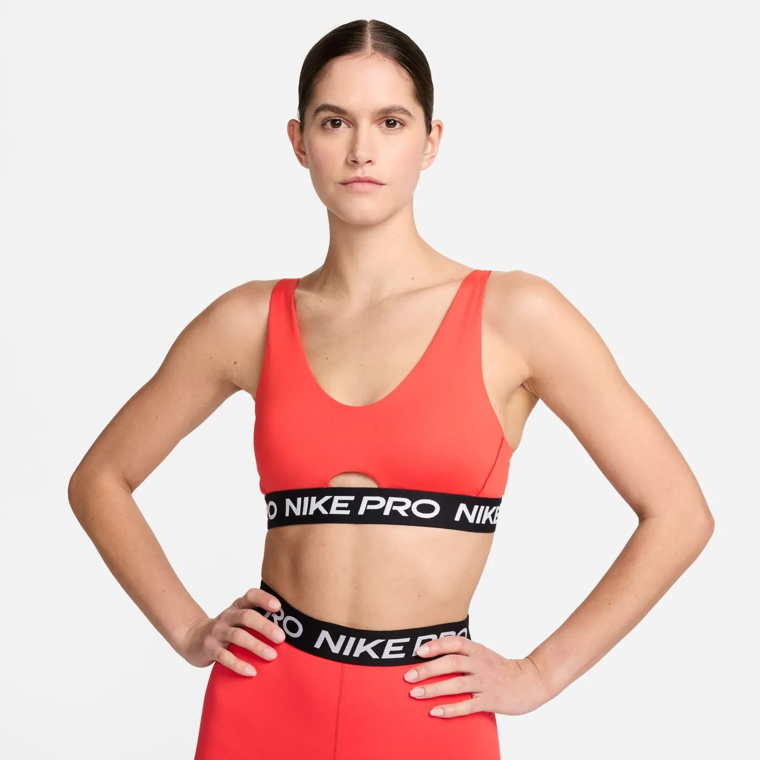 Nike Pro Indy Plunge Bra reggiseno sportivo donna nero