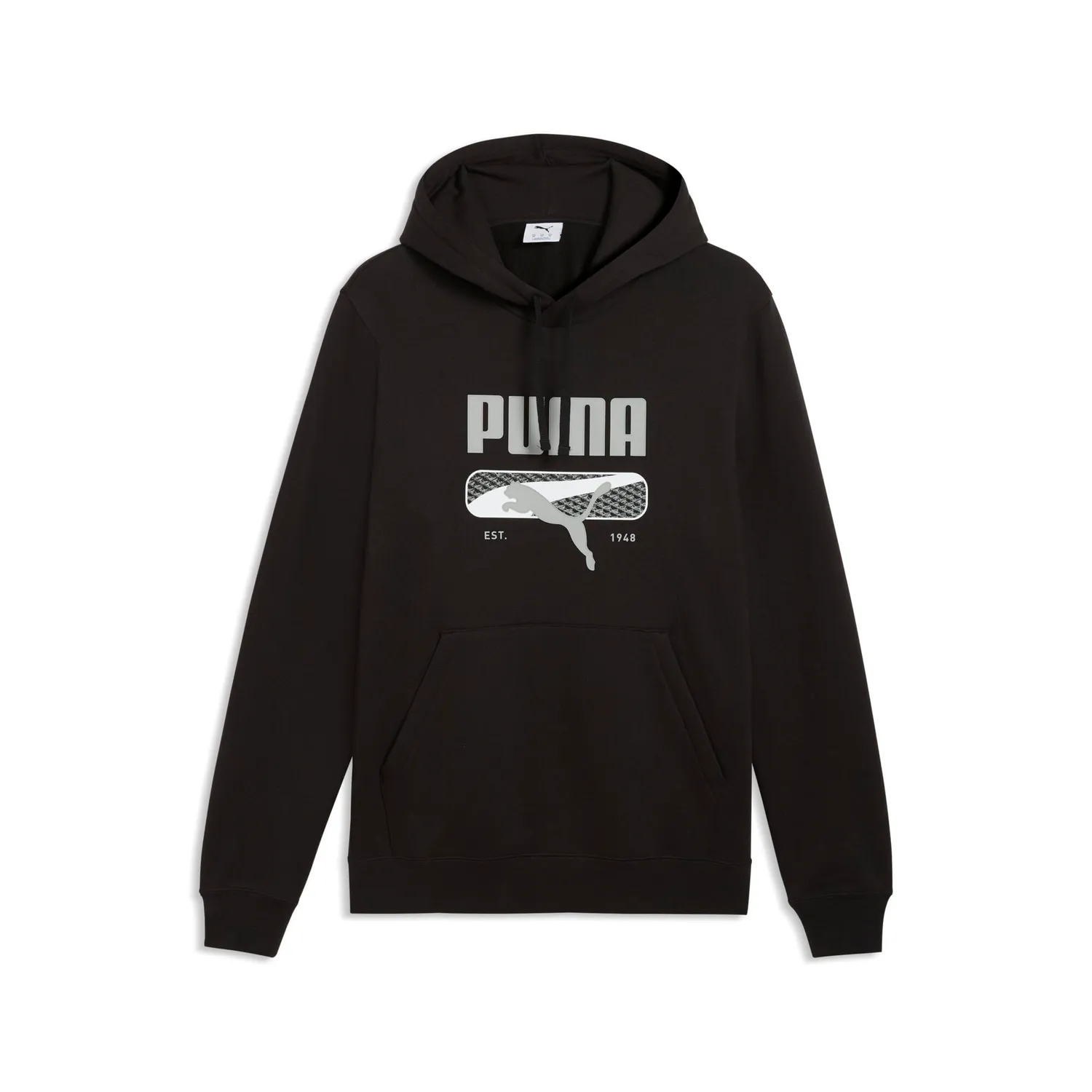 PUMA Sport Logo Play FL felpa cappuccio uomo bianca