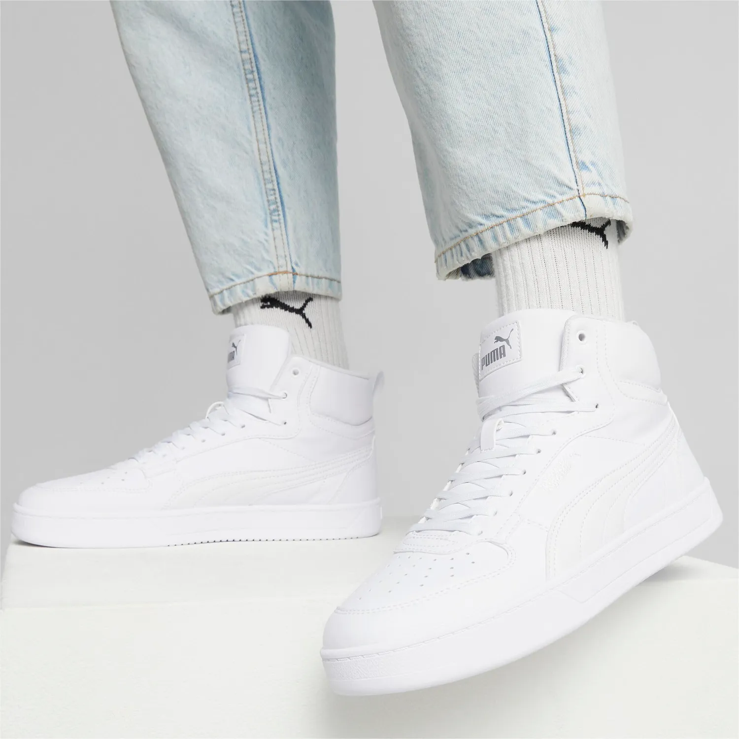 Puma Caven Mid sneakers unisex alte bianche