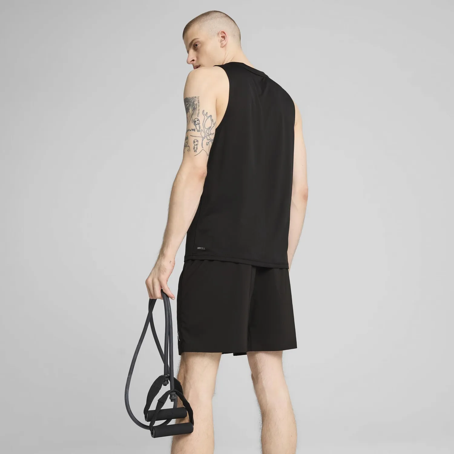 PUMA Tad Essential canotta training nera smanicata