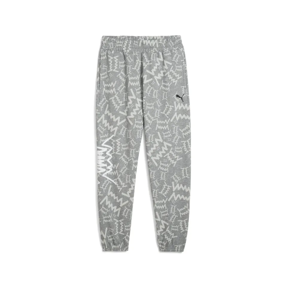 PUMA Teamjaws Post Game pantaloni uomo S grigi felpa