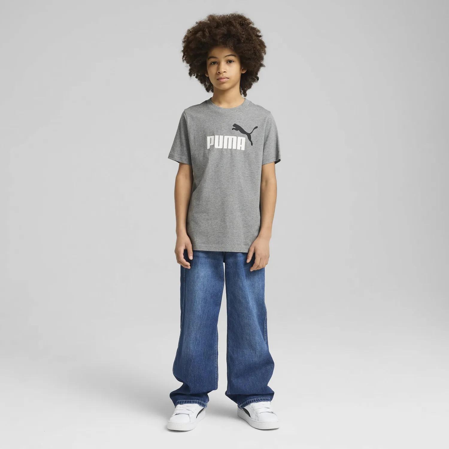 Puma Essentials No.1 Logo t-shirt ragazzi ruby cotone