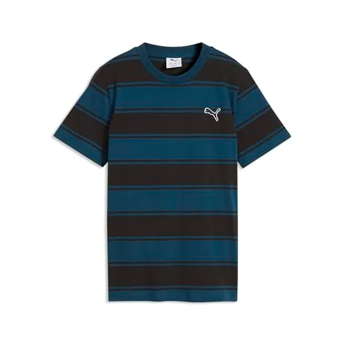 Puma Ess Elevated Striped Tee t-shirt a righe