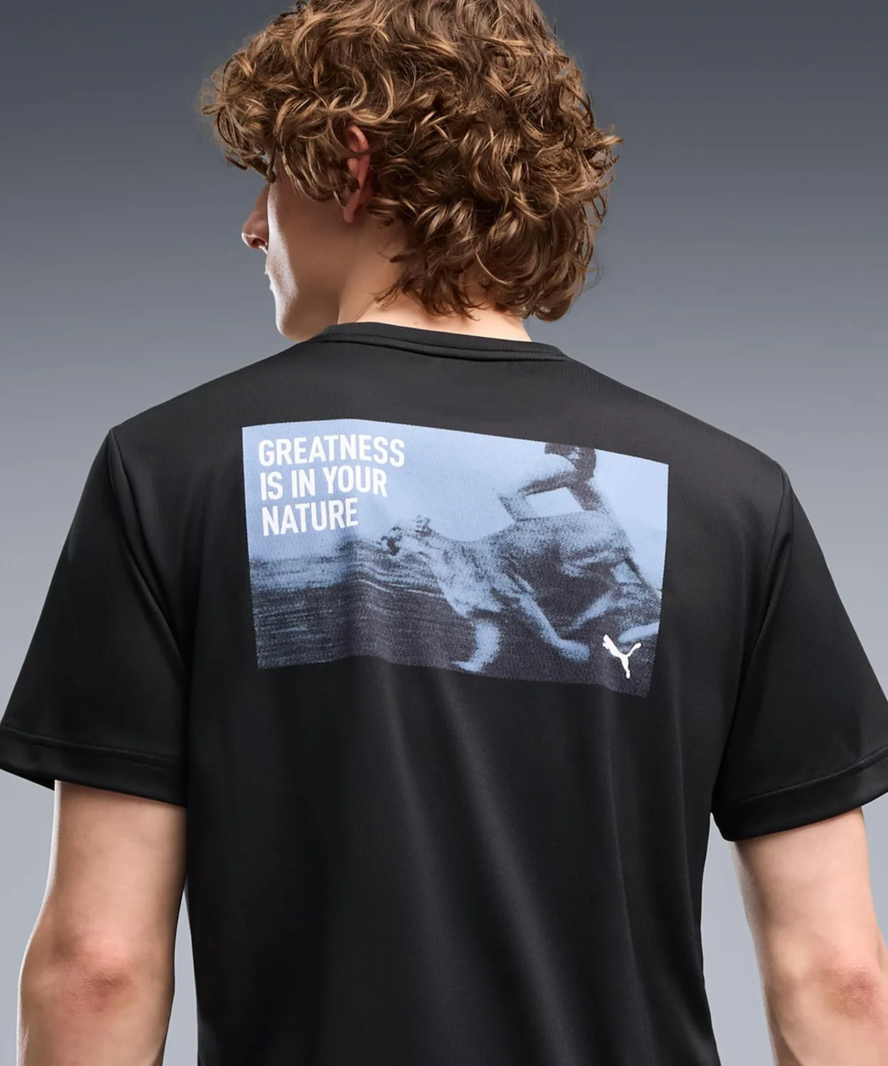 Puma Run Greatness Graphic maglietta nera M