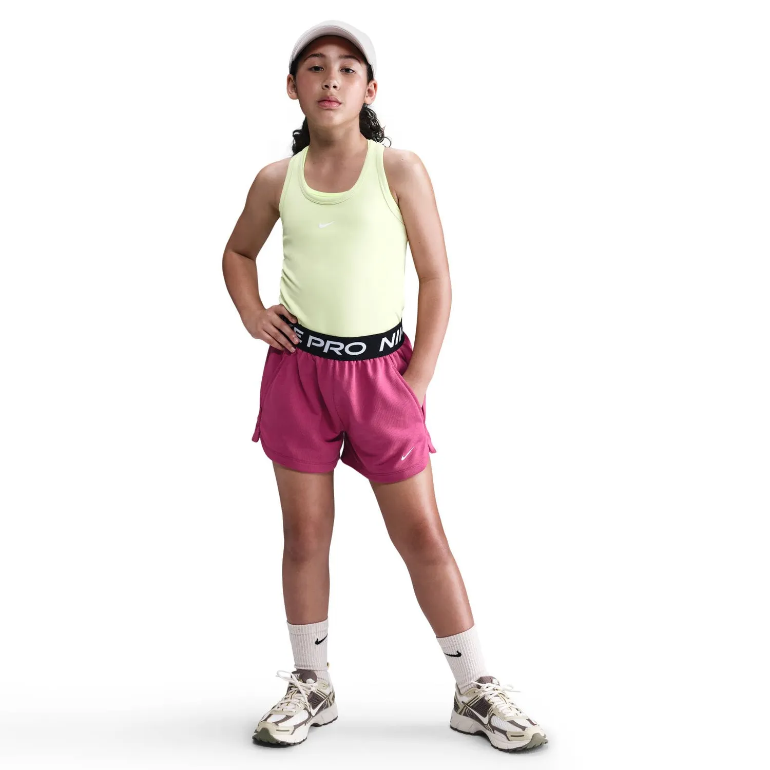 Nike Pro Fleece Dri-Fit pantaloncini bambina 8-10 anni