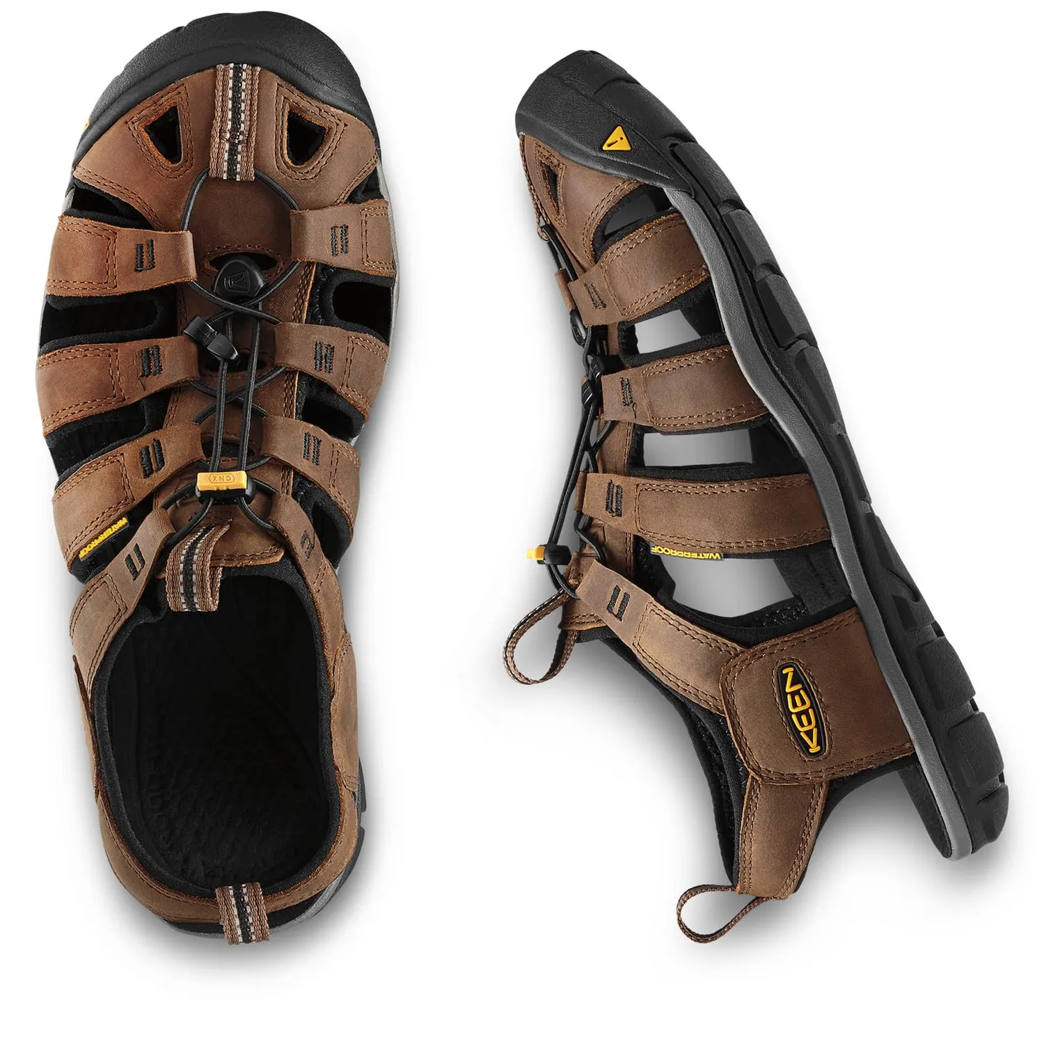 Keen Clearwater CNX sandali uomo pelle impermeabili trekking